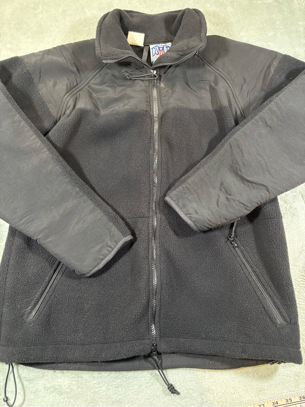 VTG DSCP Peckham US Military Polartec Fleece Jacket Black Small